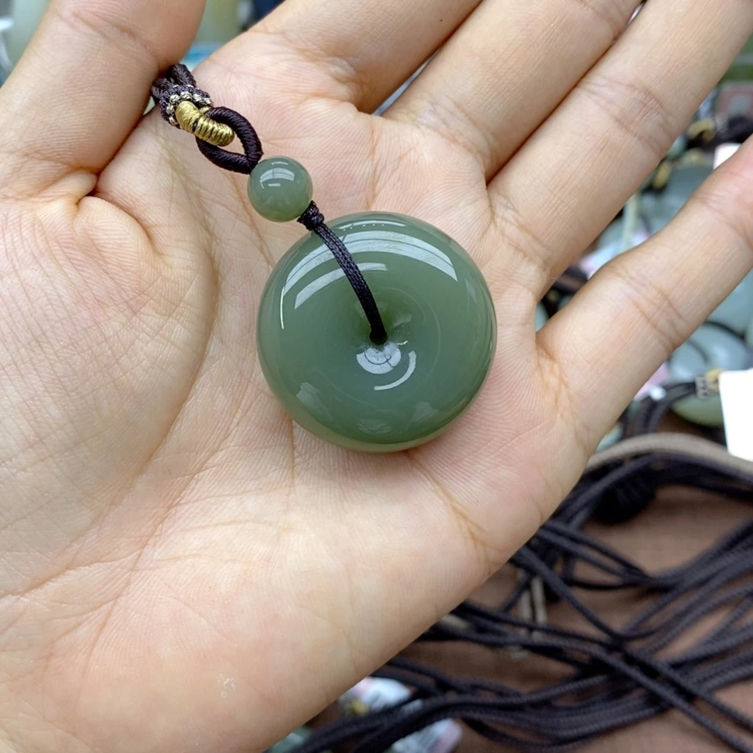 开***心吊坠(不含链)未镶嵌和田玉