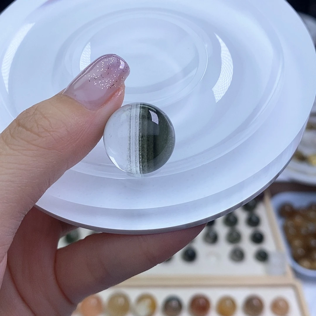 天然水晶定制打孔不退换未镶嵌水晶吃****?