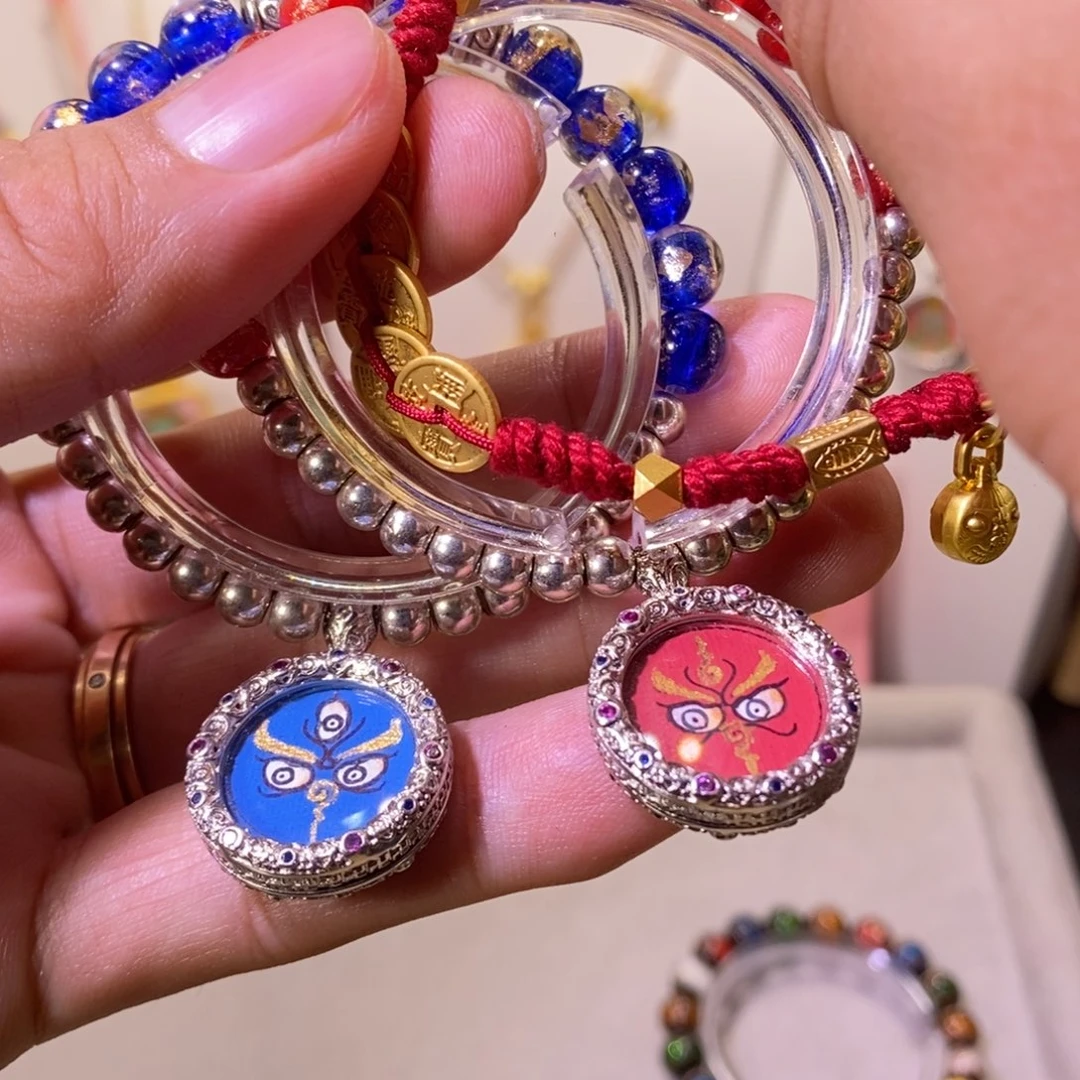 吊坠双卡唐卡艺术