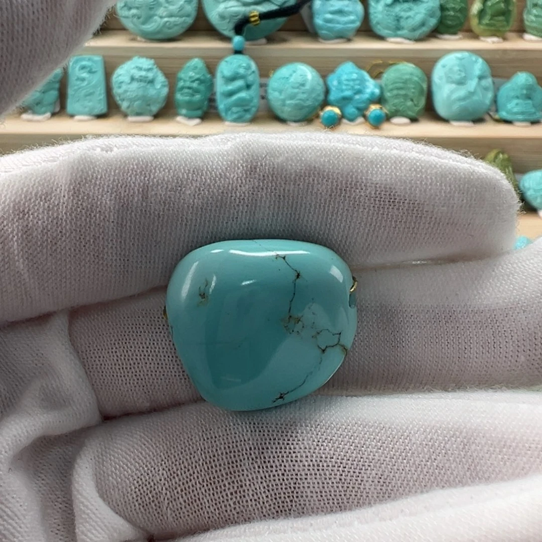 未镶嵌绿松石随形19.5mm