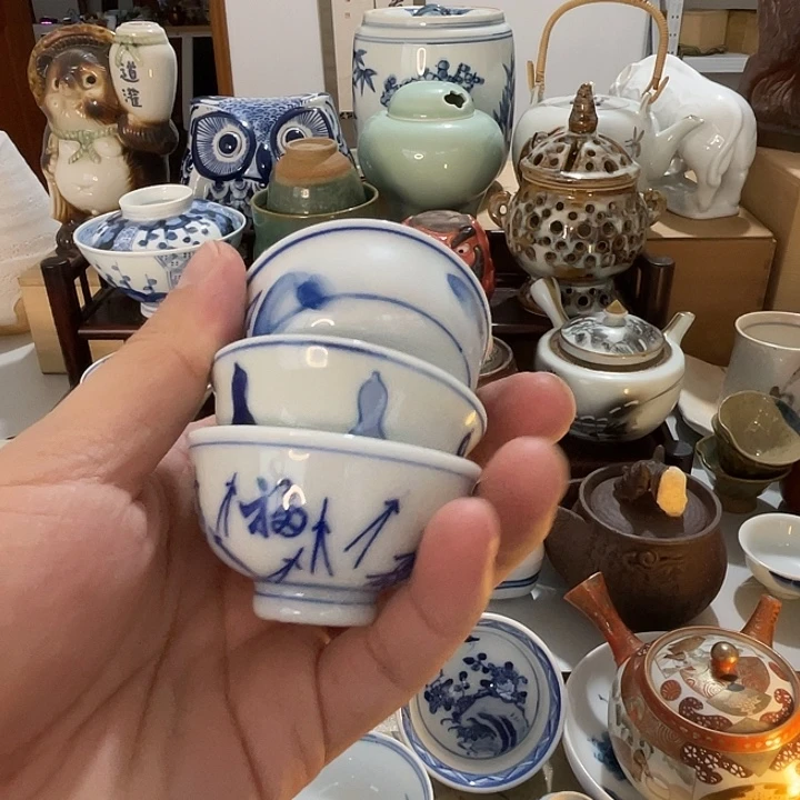 贝***果瓷片小杯子不错的哦