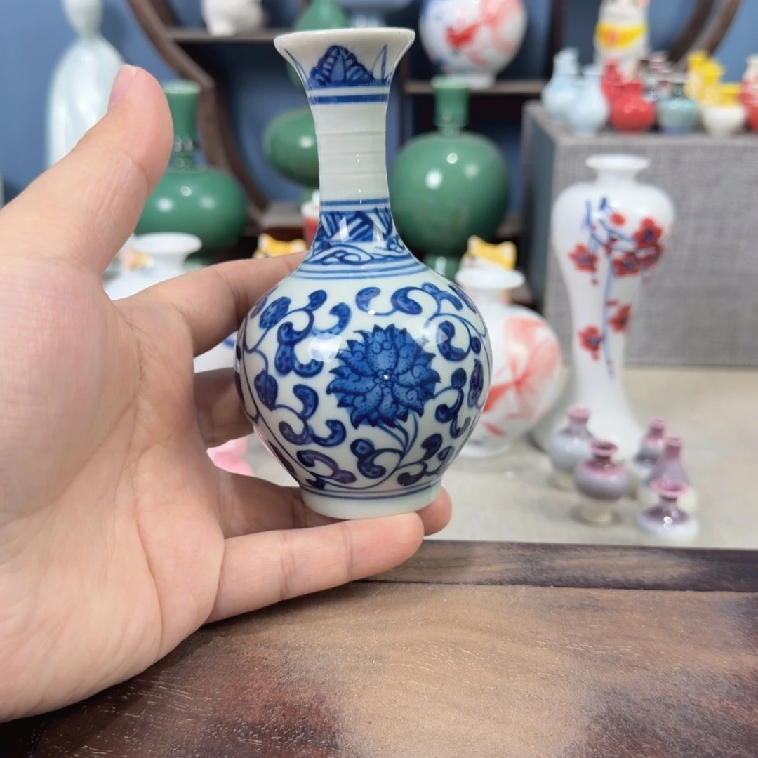 陶瓷手工小花器摆件