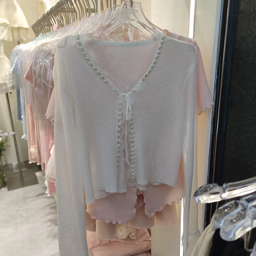 8612重工钉珠系带针织外搭