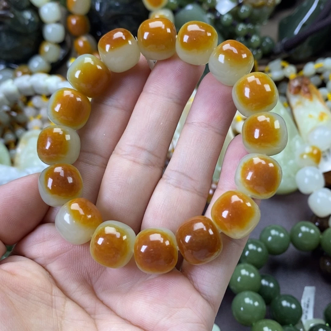 未镶嵌手串透闪石质玉云*树