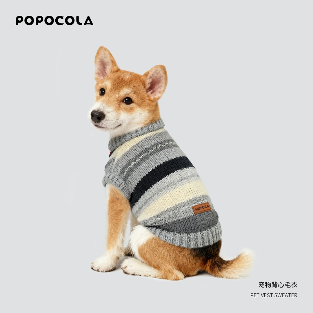 POPO狗狗毛衣小狗宠物猫咪雪纳瑞秋冬背心比熊泰迪秋季小型犬衣服
