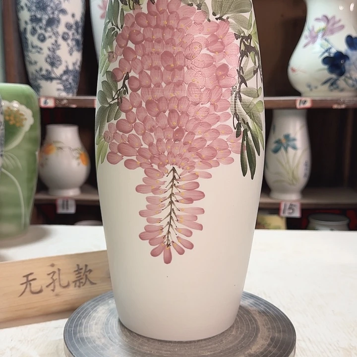 陶高腰鼓33紫藤 新款陶瓷陶瓷