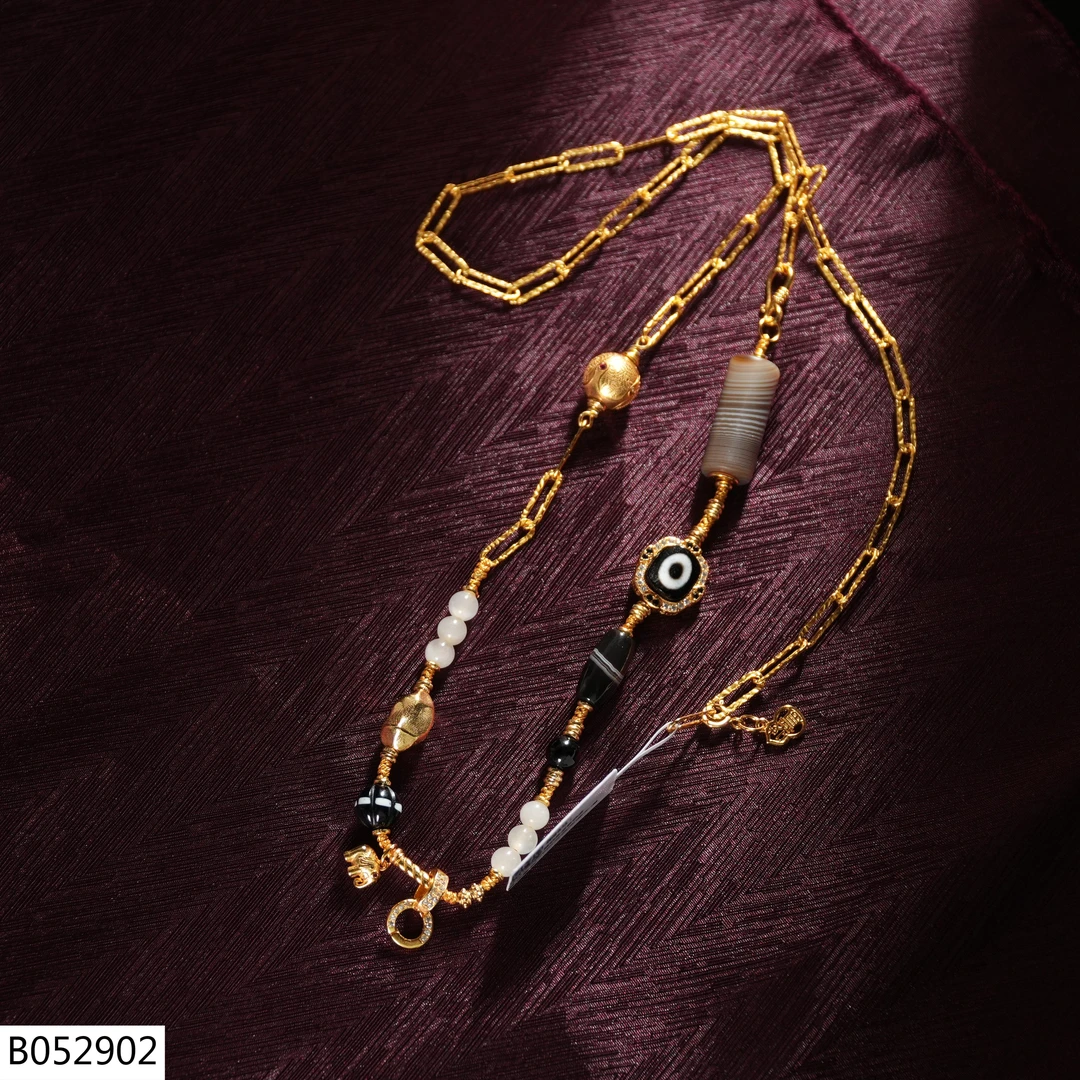 【老掌柜】智慧之眼玛瑙项链/B052902