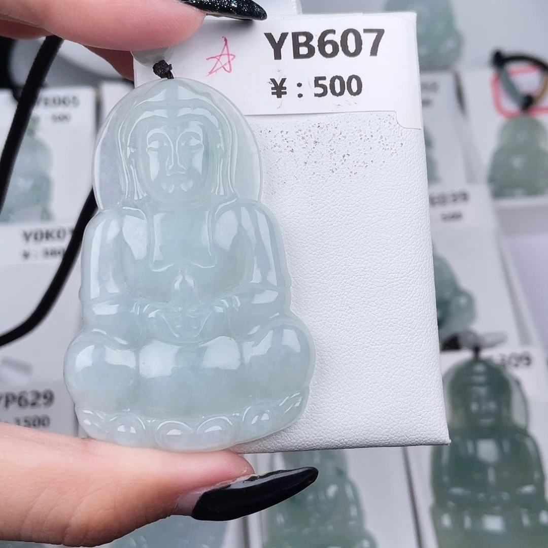 翡翠未镶嵌颈饰YB607