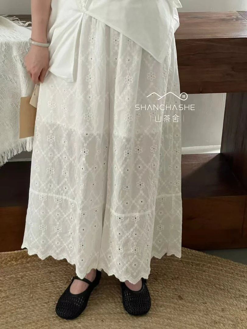 叨叨定制款 #9053#刺绣花边裤子 XX