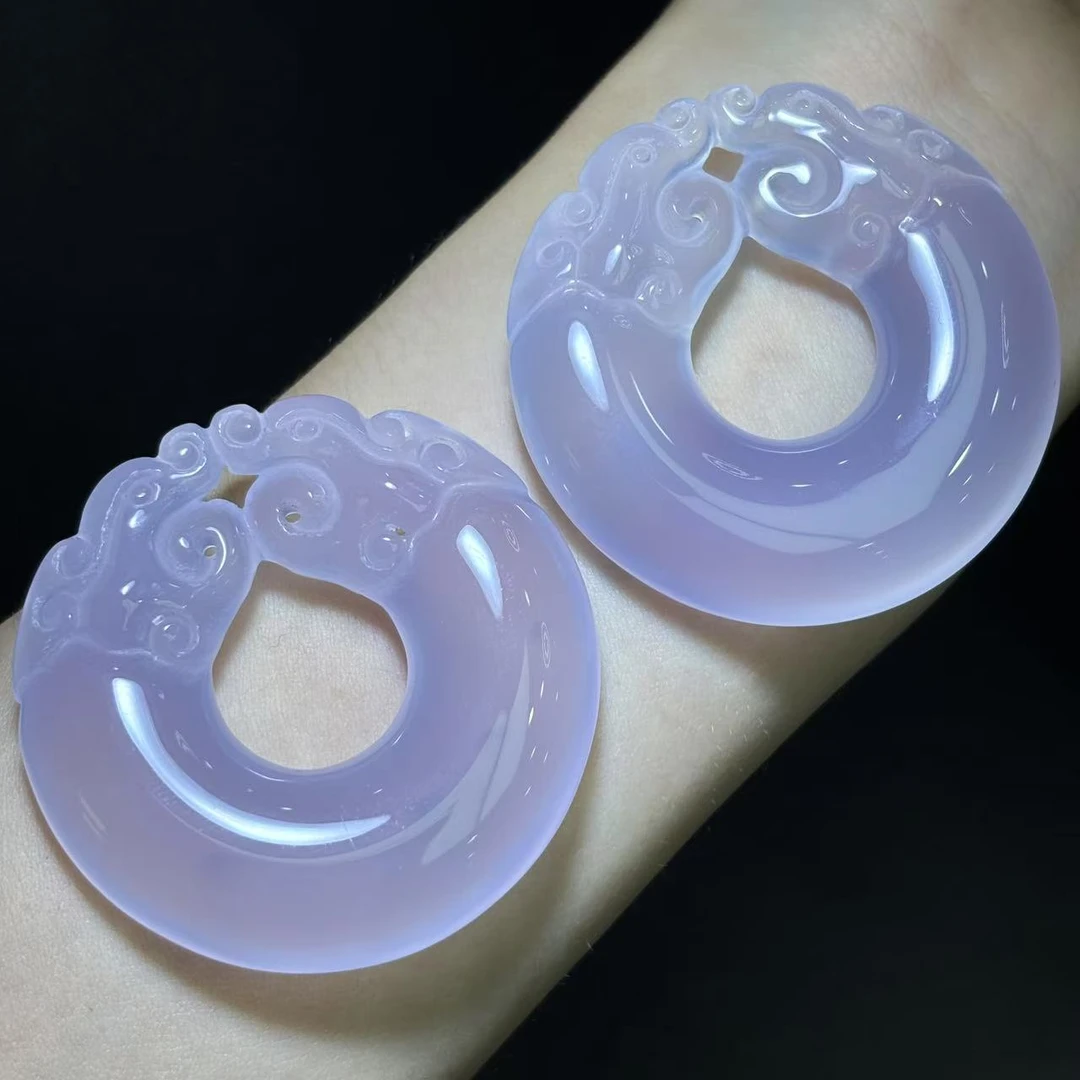 面面来财珠宝S8317-秦紫玛瑙玉仿古如意-配绳-多样性发其一