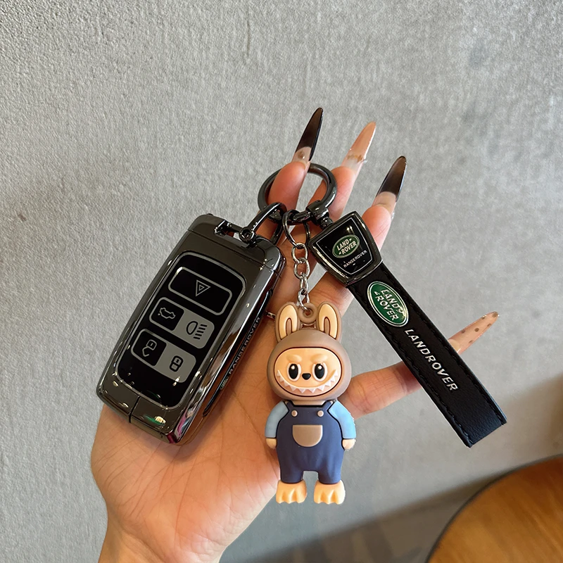 25新款路虎揽胜极光L钥匙套卫士110运动版发现4/5神行者金属扣壳