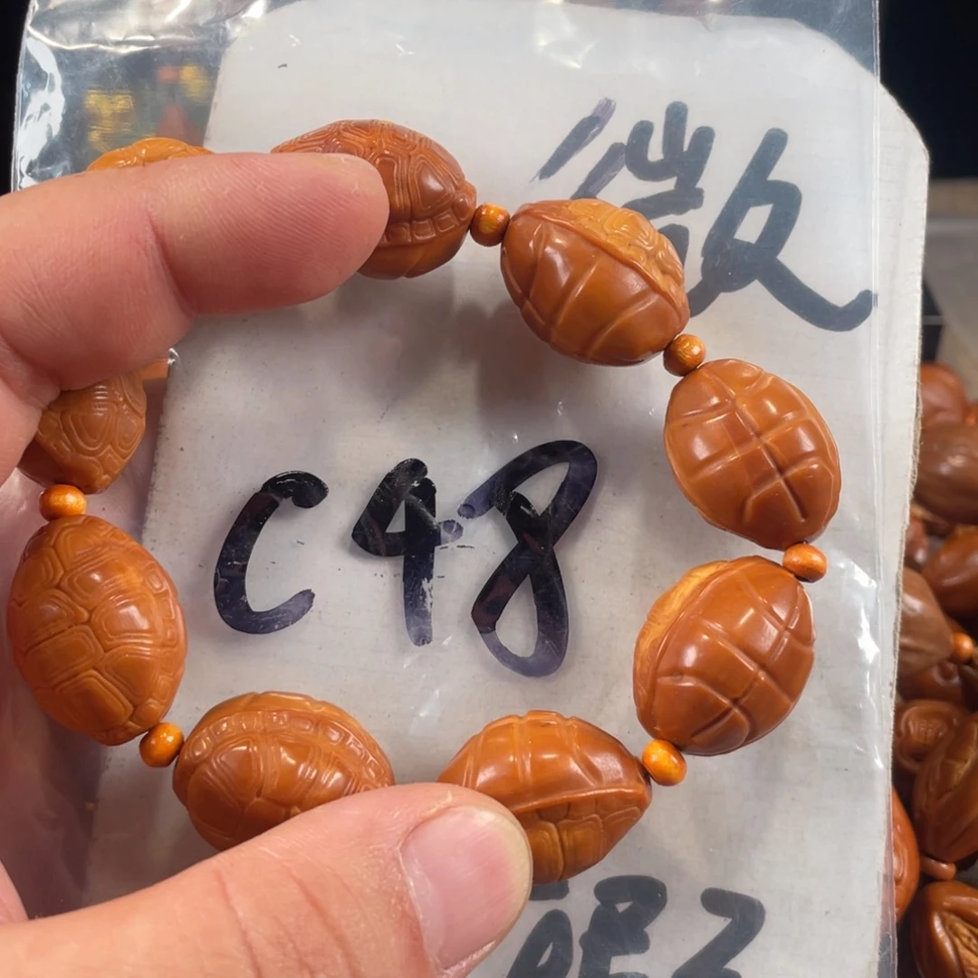橄榄核其他橄榄核雕工艺手串 瑕疵介意勿拍