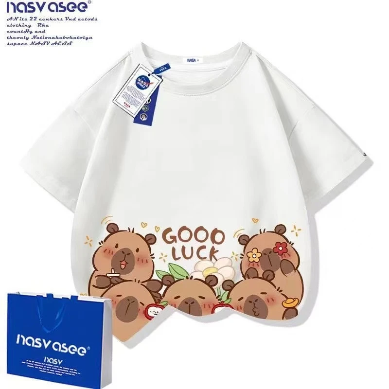 (卡皮巴拉)亲子棉男女童体恤