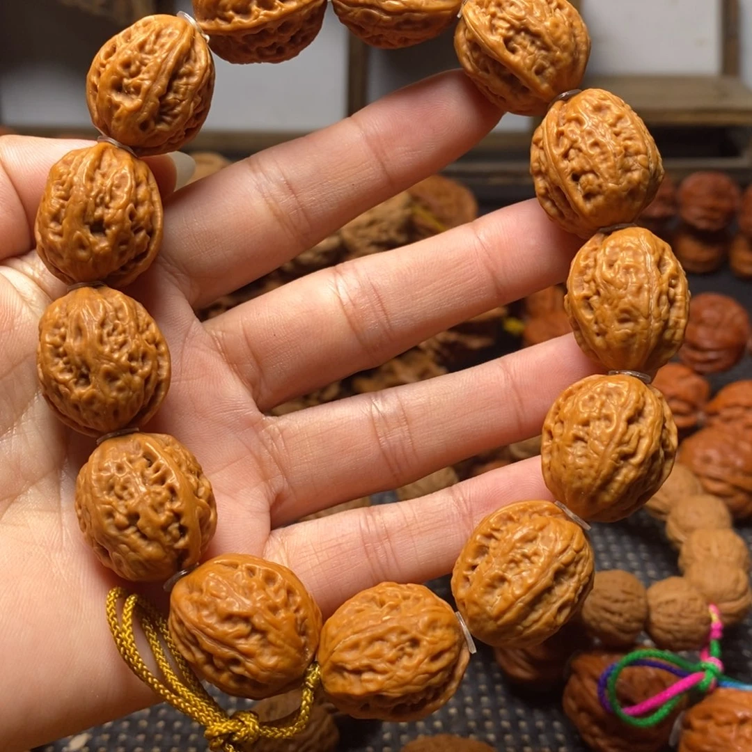 手串文玩核桃小密纹八棱手串