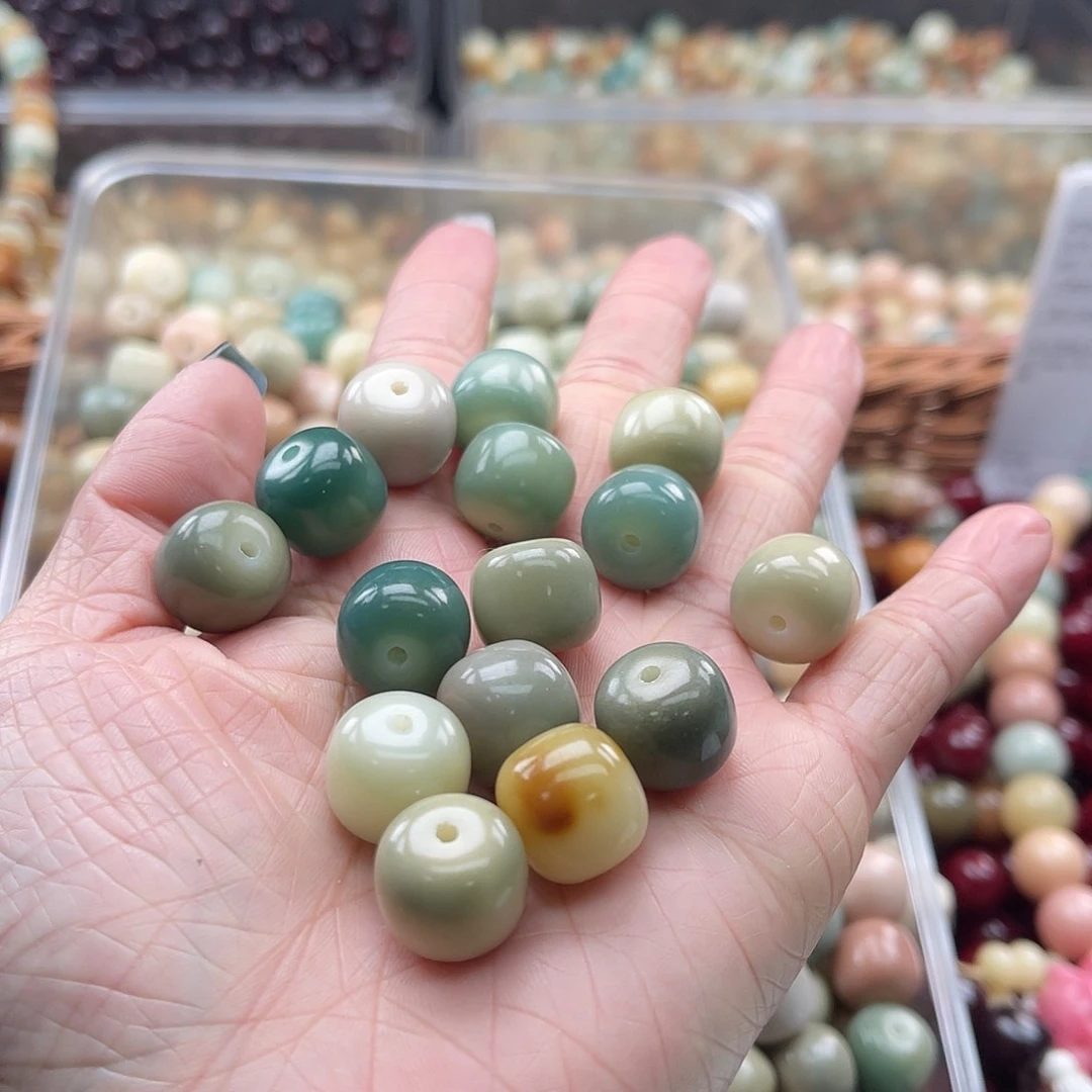 白玉菩提吊坠A/14mm/20+10颗