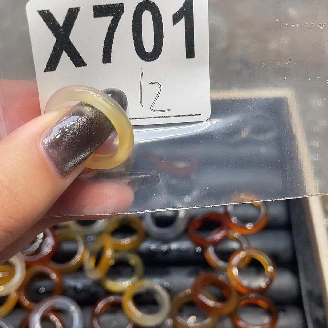 玛瑙/玉髓未镶嵌戒指701