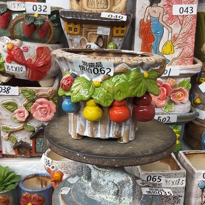 粗陶材质多肉花盆062