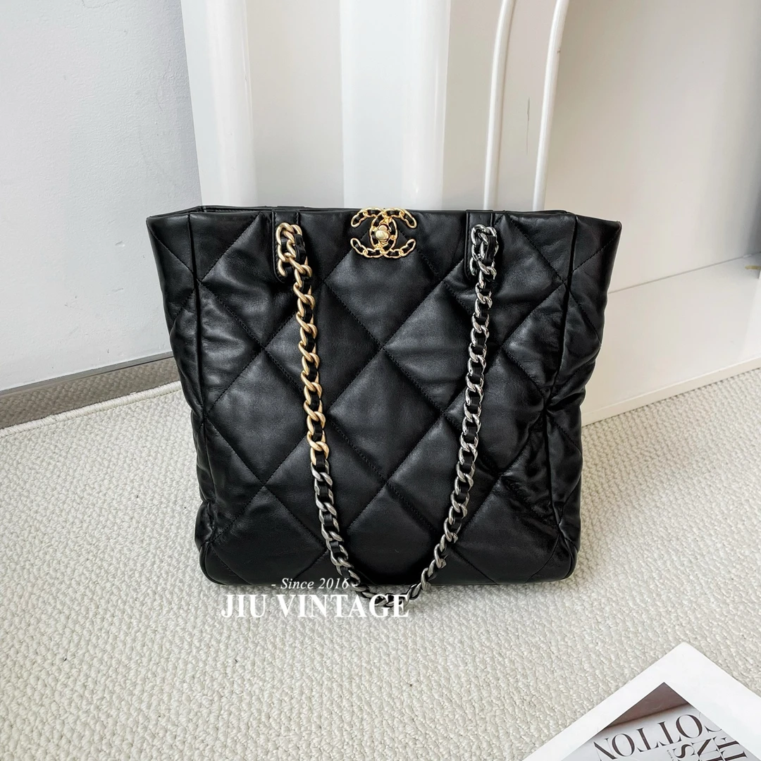 99新 Chanel/香奈儿 黑金19bag tote托特包 JM13-0885