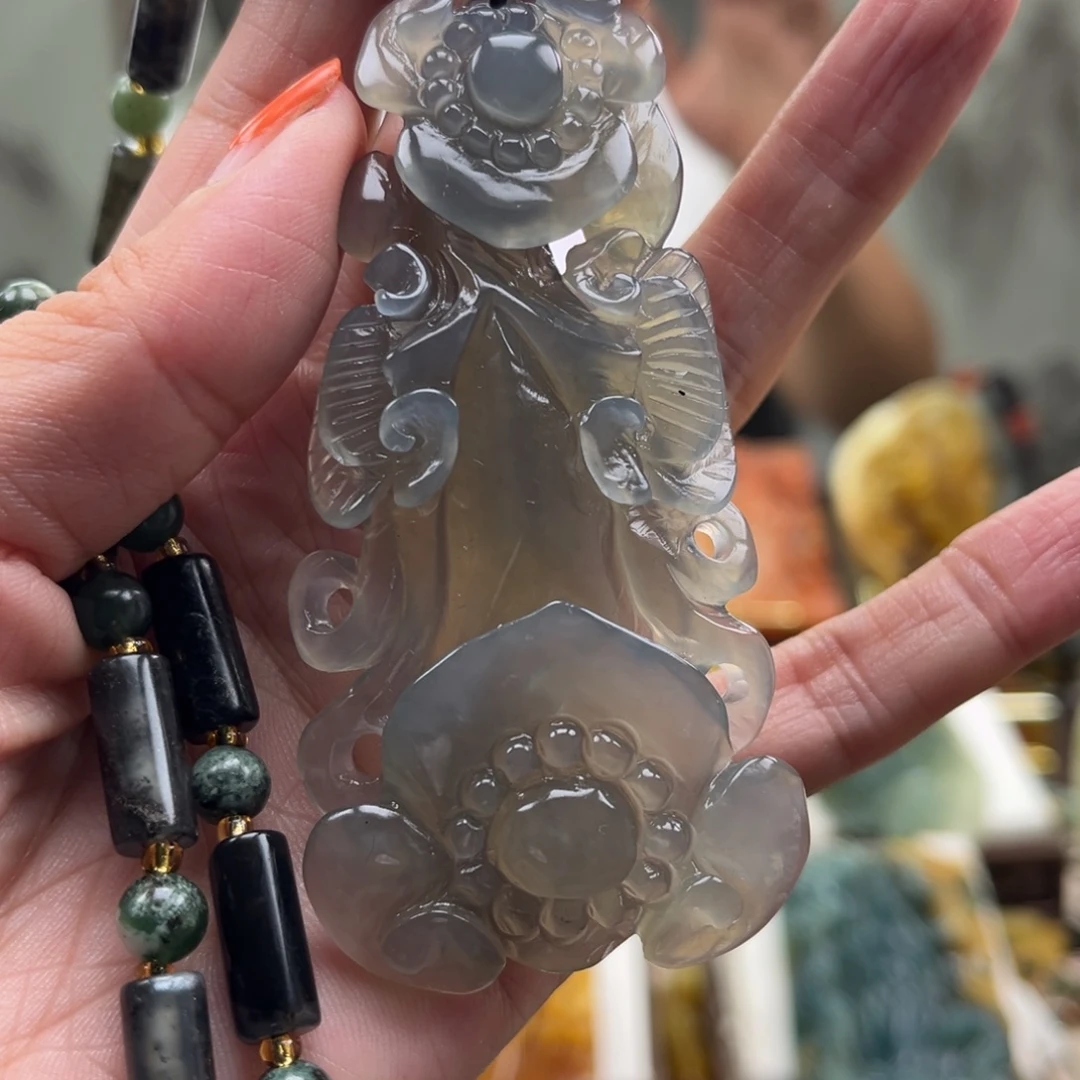 岫玉未镶嵌挂件挂件