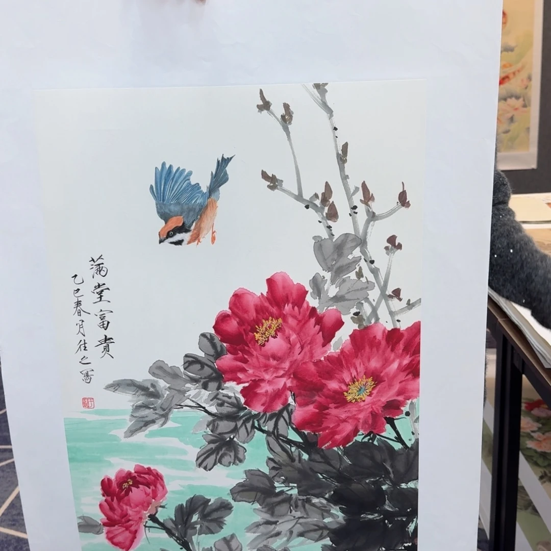 国画国画作品山水花鸟
