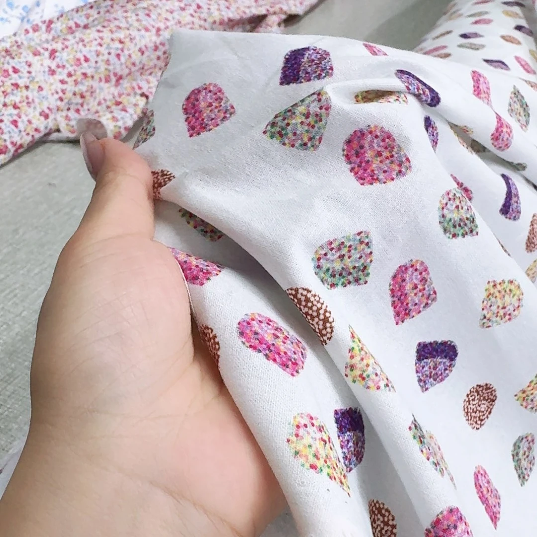 棉4号纯棉棉麻花色一米