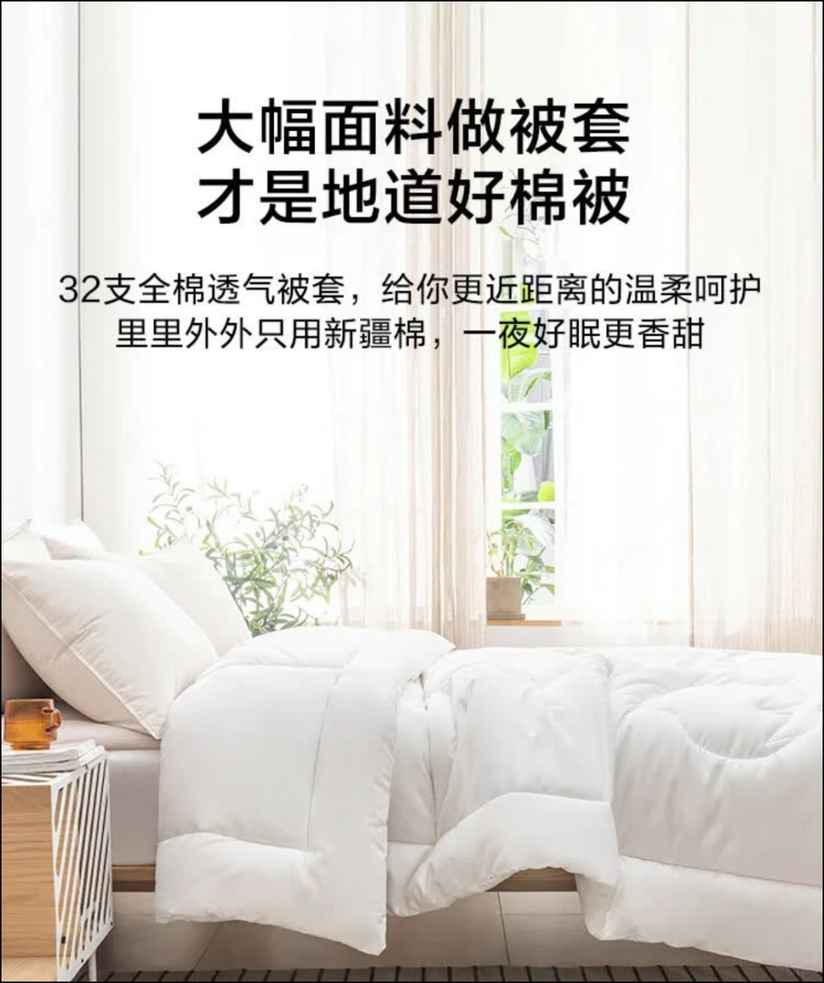 【京家原单棉花被】里外全棉高品质四季通用棉花被 19786-