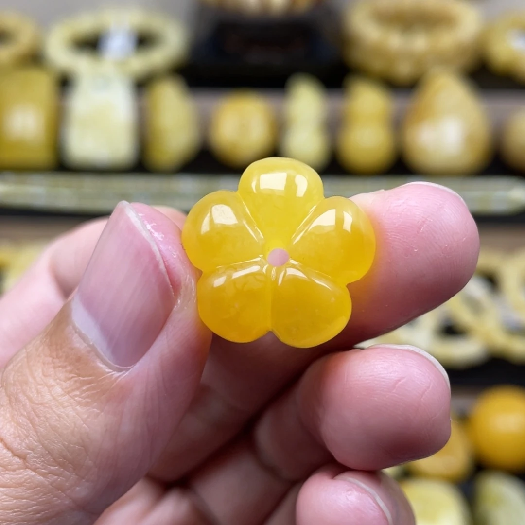 琥珀裸石未镶嵌琥珀蜜蜡