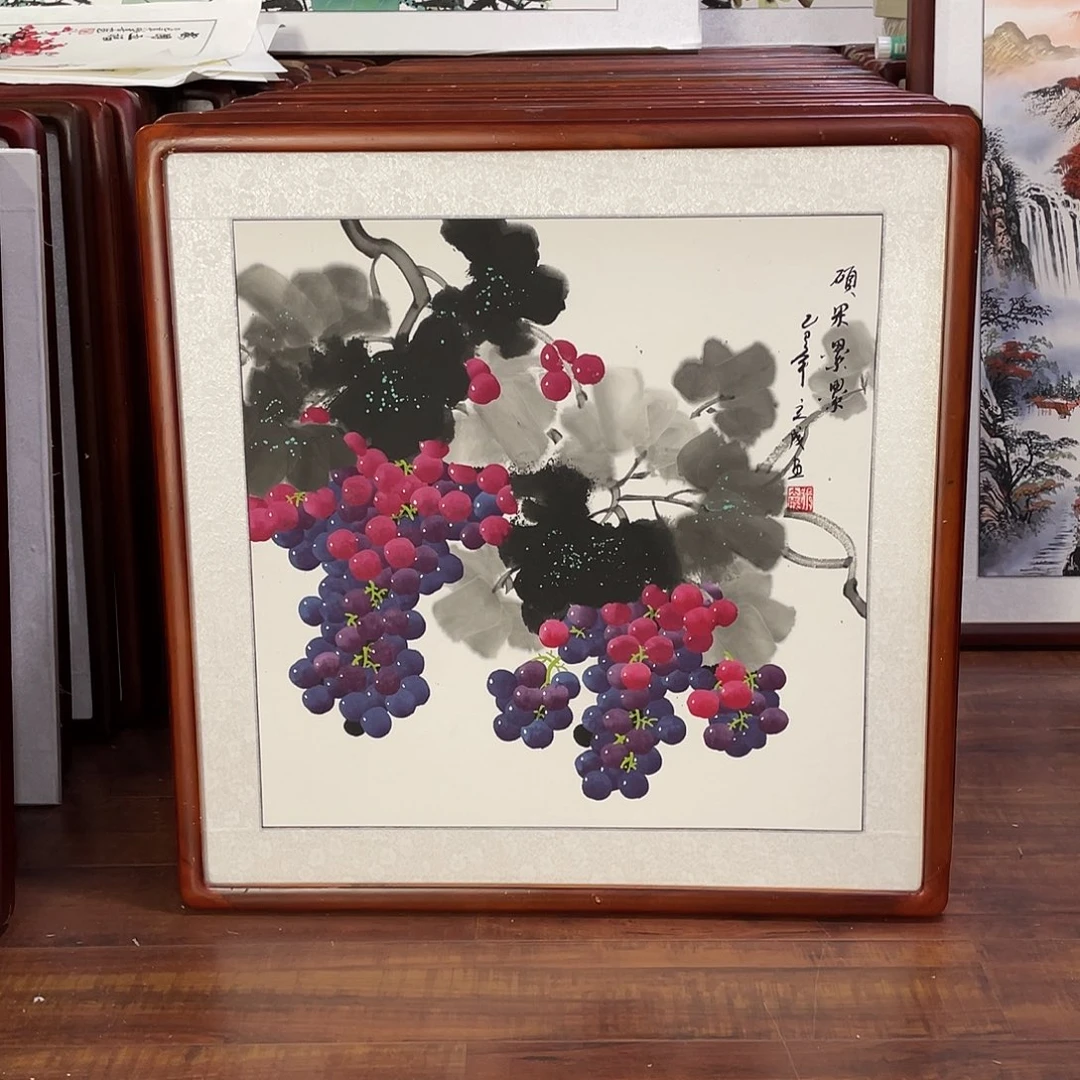 国画带框尺寸63*63厘米