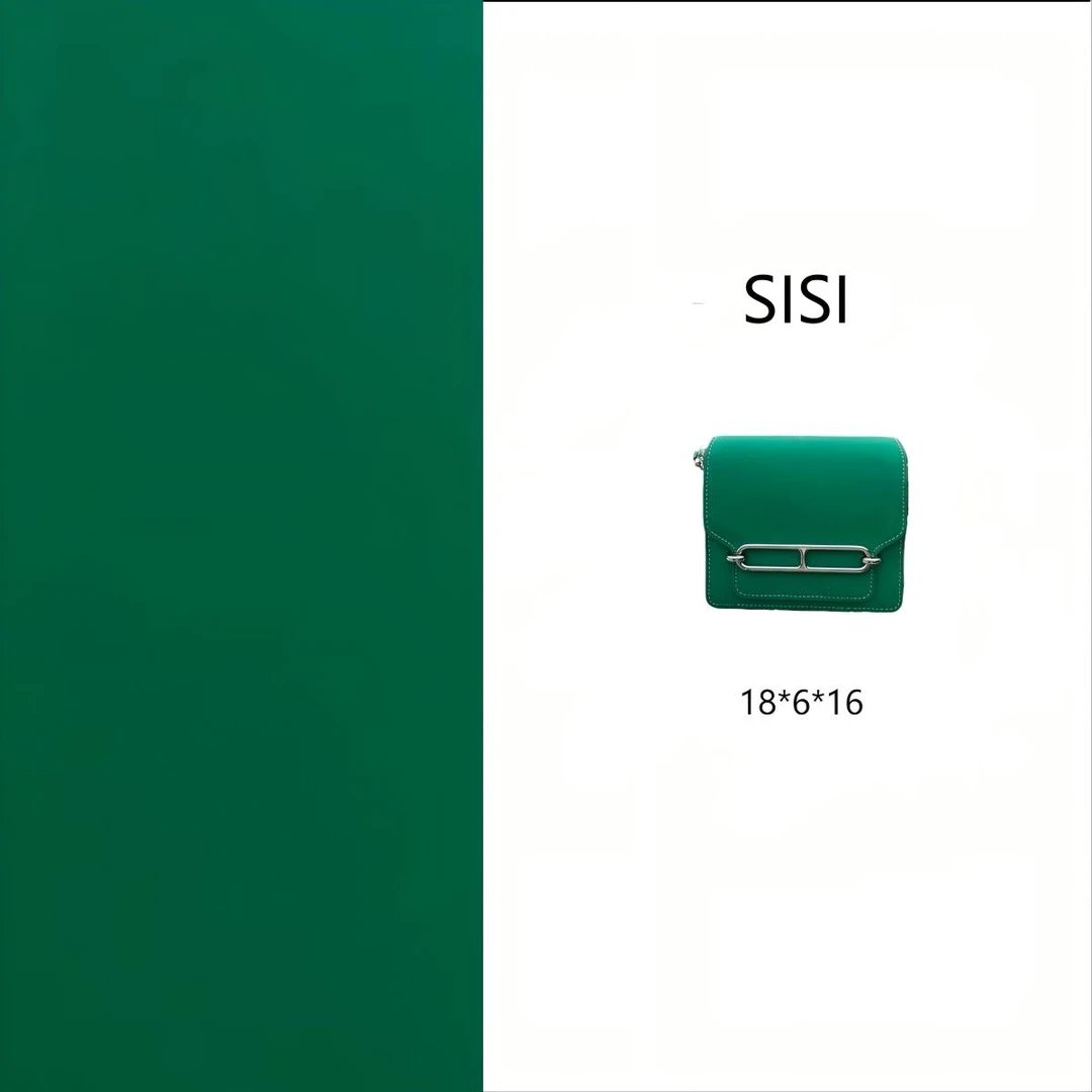 【尺寸：18*6*16】SISI原创设计高定真皮女包 猪鼻子-HH2954仙人掌绿