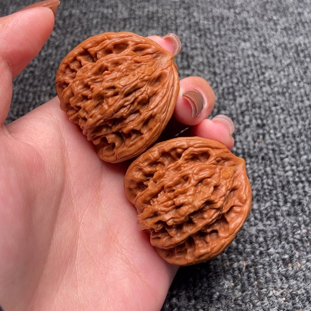 墨***哥木质类虎头正奔一对