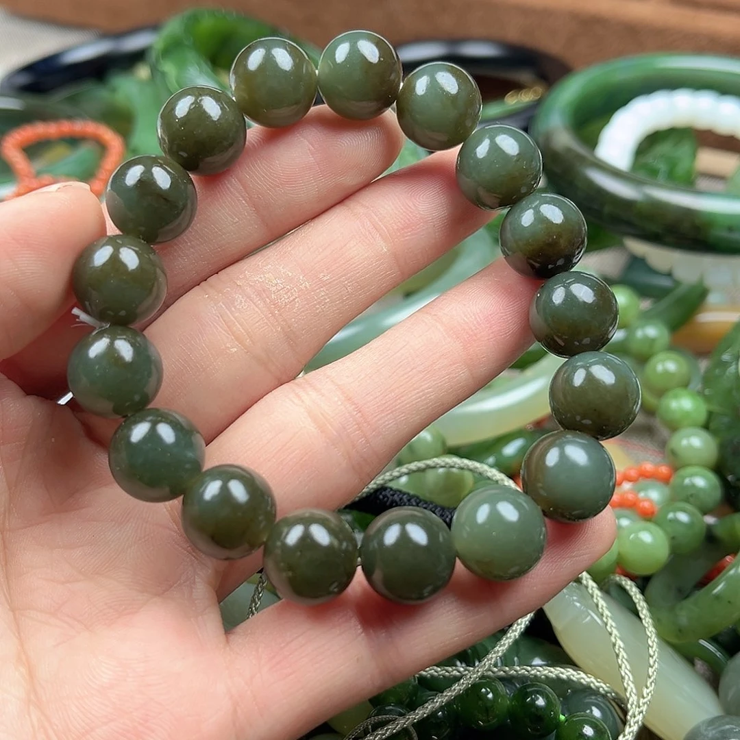 和田玉未镶嵌手串