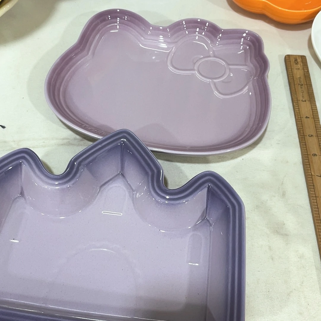 瓷片主*律微瑕陶瓷餐具2个装