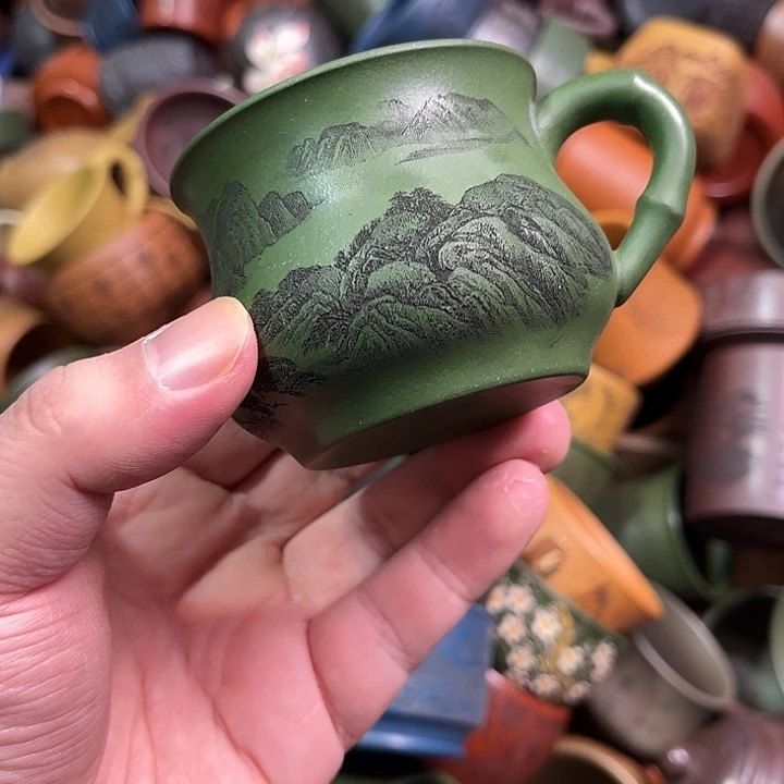 紫砂茶杯全手工紫砂主人杯