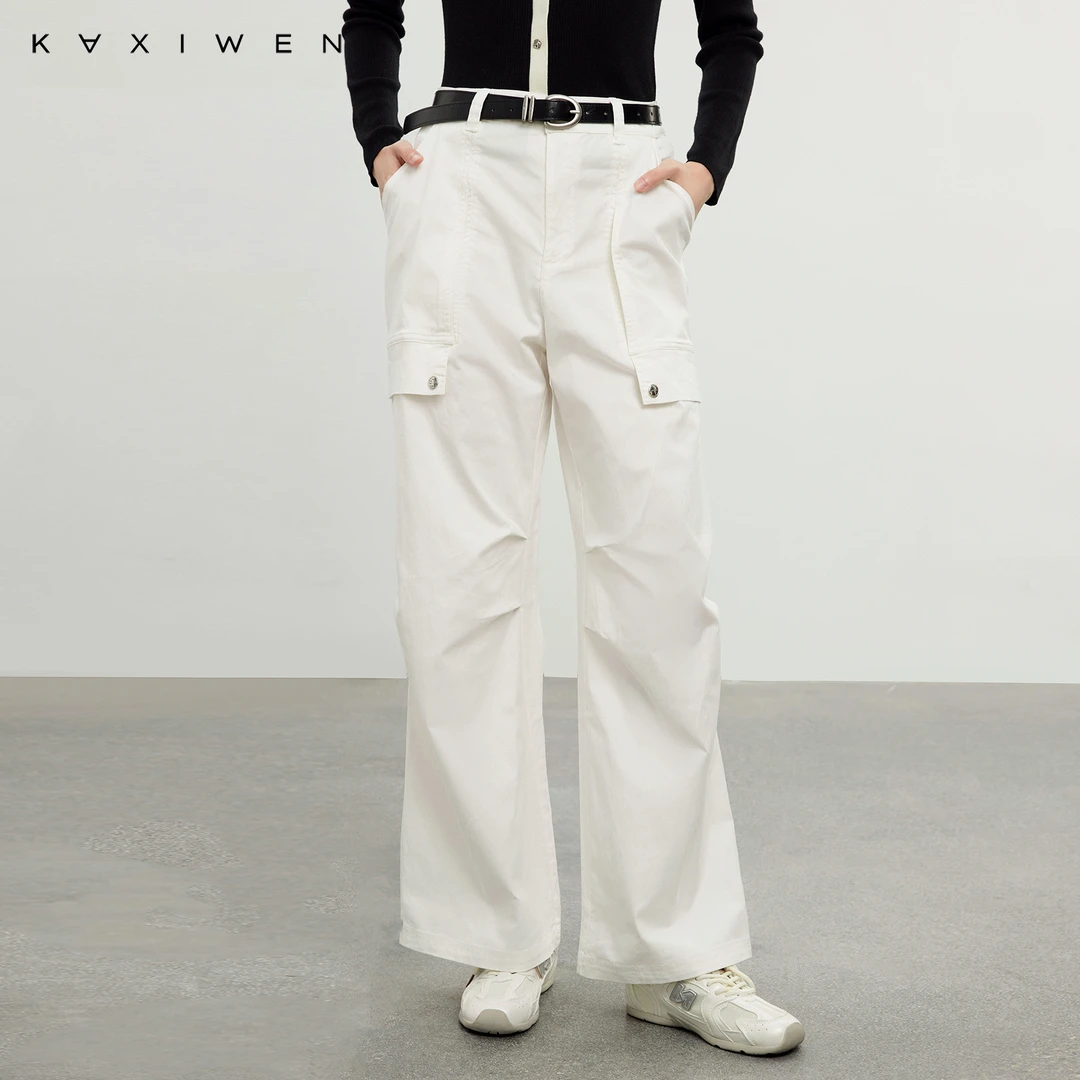 佧茜文莱赛尔休闲百搭牛仔裤【春夏】通勤宽松垂感直筒长X03BKN2661