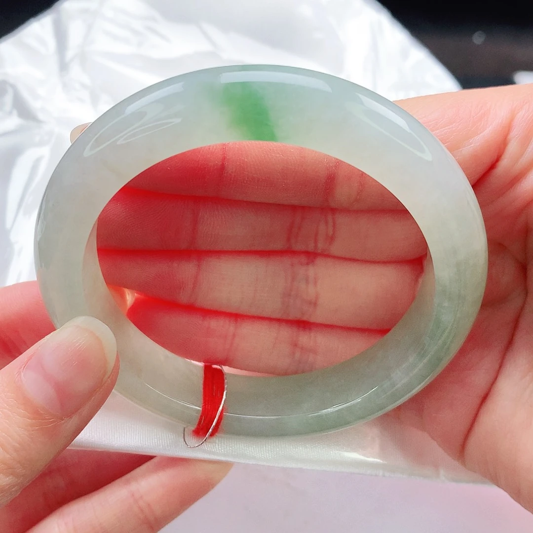 未镶嵌手镯翡翠54圈