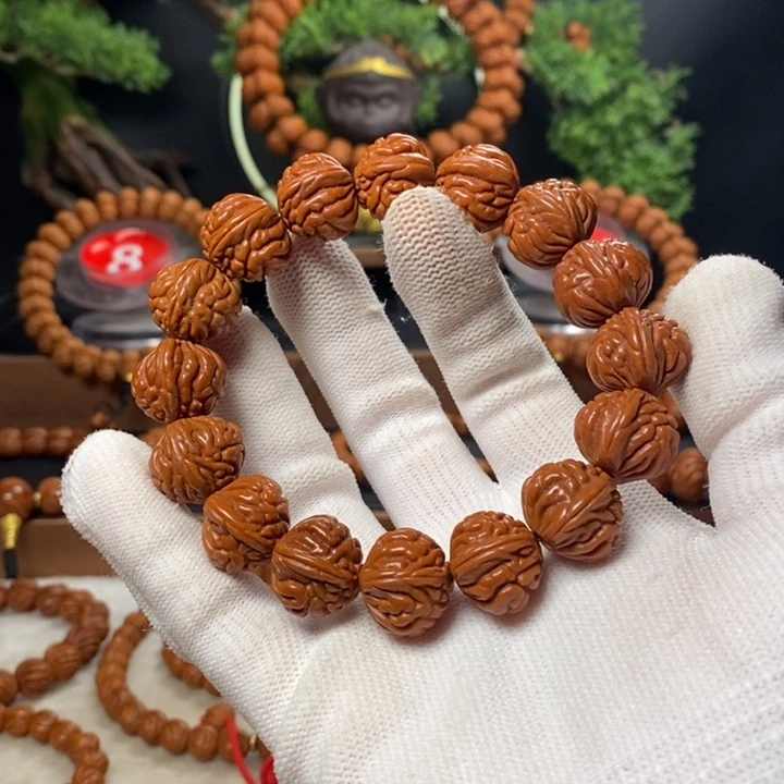 桃核吊坠顺**然秦岭龙纹