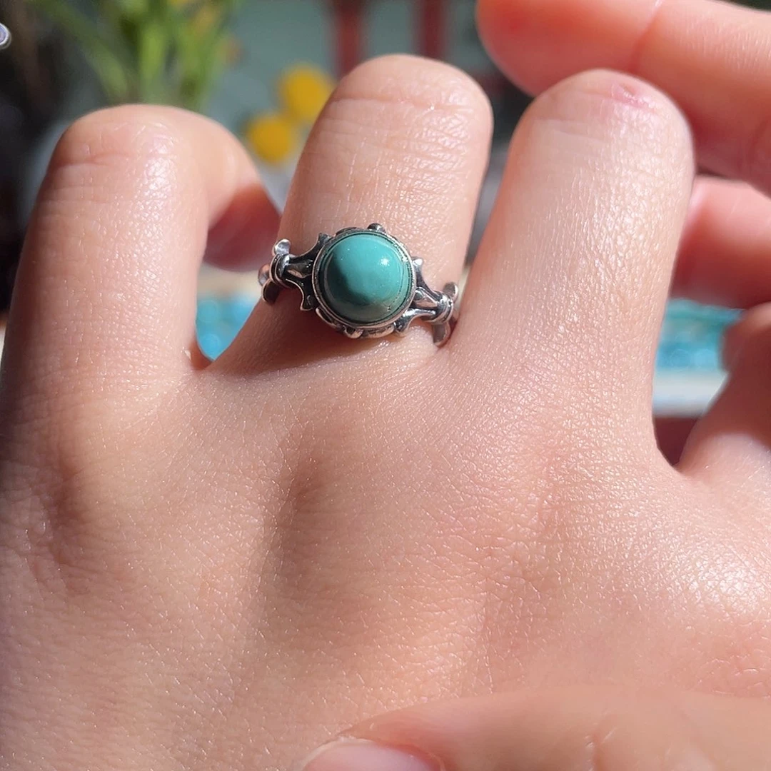 绿松石配饰银S925镶嵌