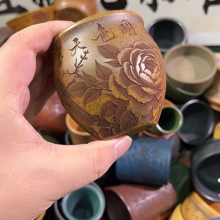 茶杯紫砂全手工紫砂主人杯