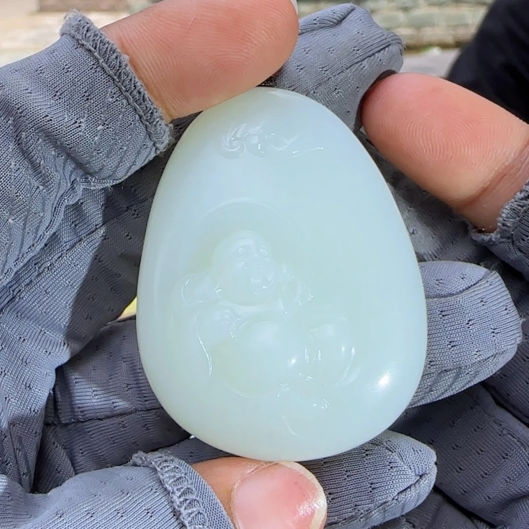 和田玉未镶嵌颈饰46