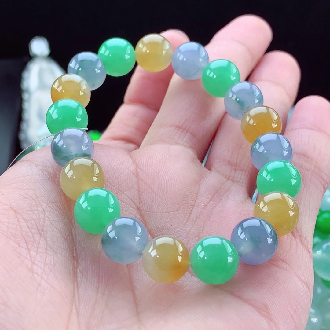 翡翠手链未镶嵌卡10mm