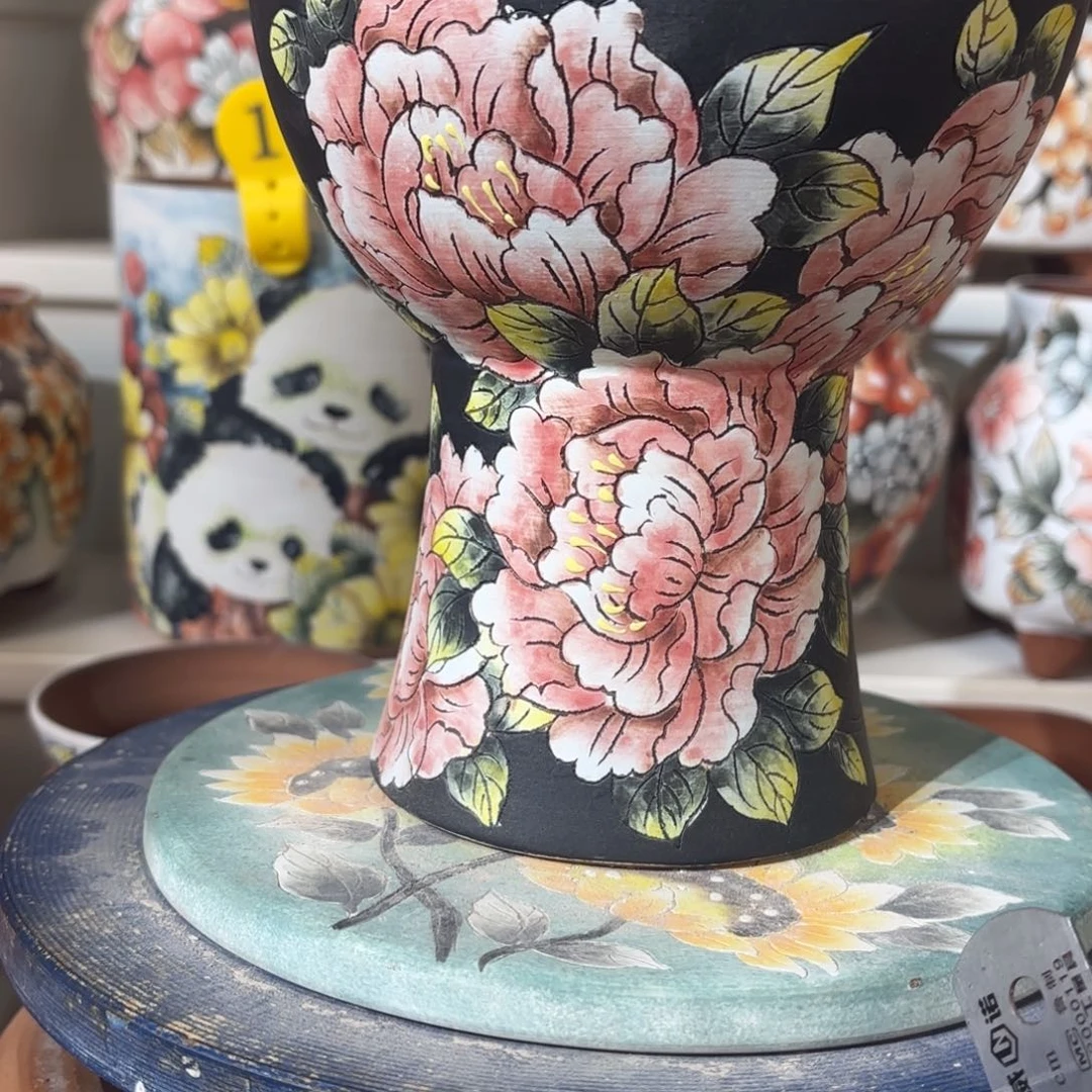 紫砂花盆水晶花盆110