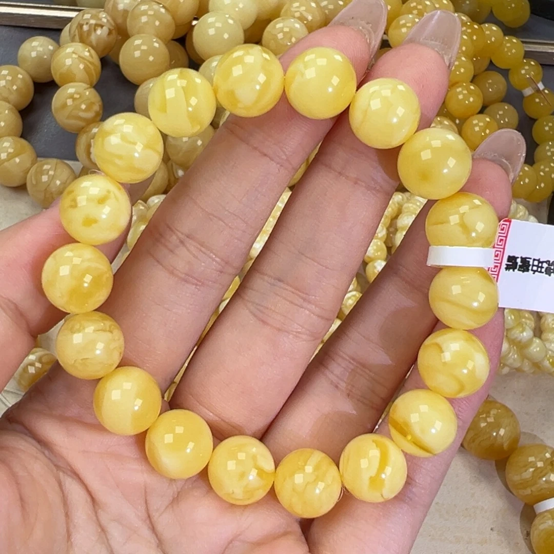 手链琥珀未镶嵌14.5妖花