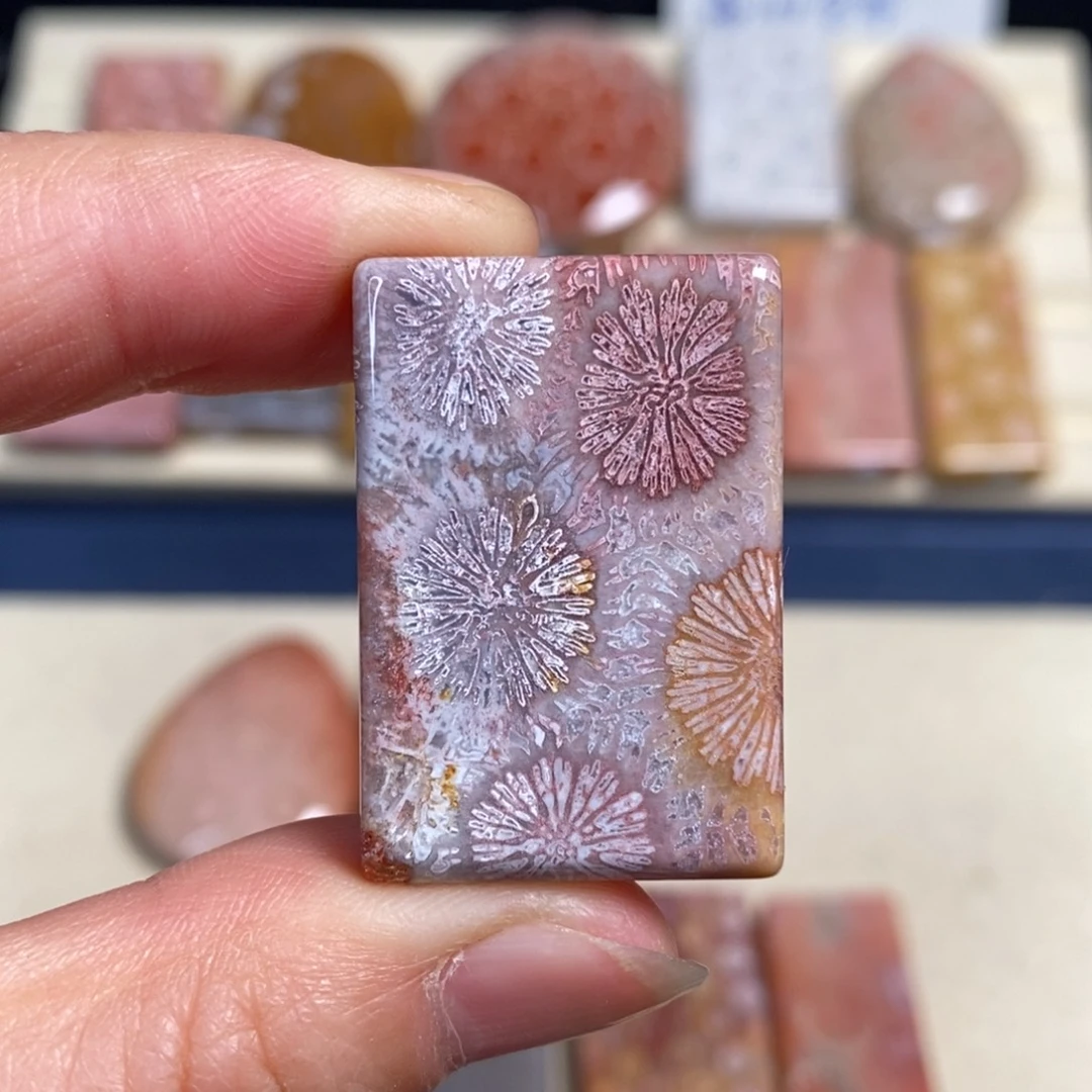 硅化玉未镶嵌吊坠