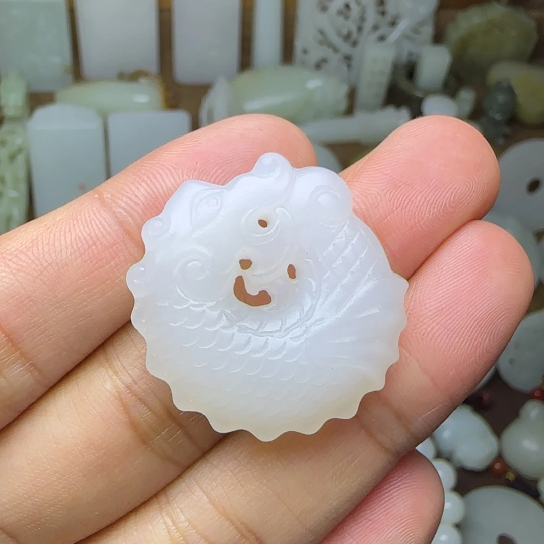 和田玉未镶嵌挂件