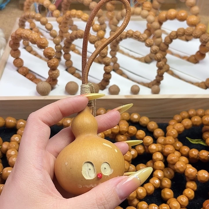 热***茶猴头核桃吊坠葫芦