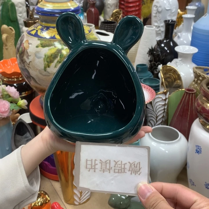 摆件微瑕陶瓷介意勿拍