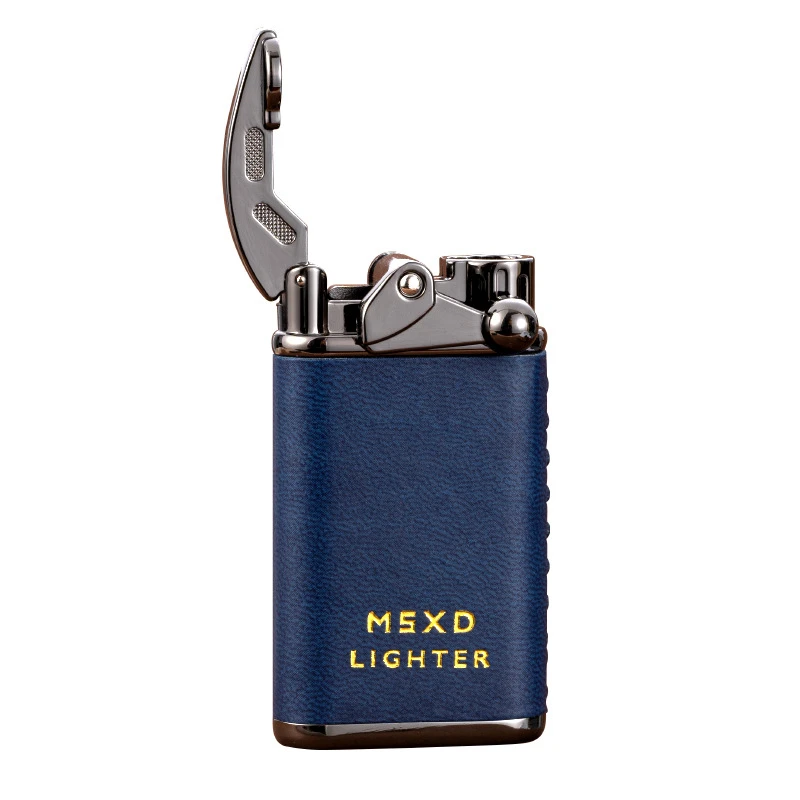 充气防风打火机送男友男士高档直冲摇臂网红创意个性潮男朋友礼物