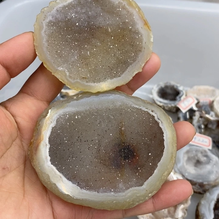 未镶嵌紫晶珠宝半成品