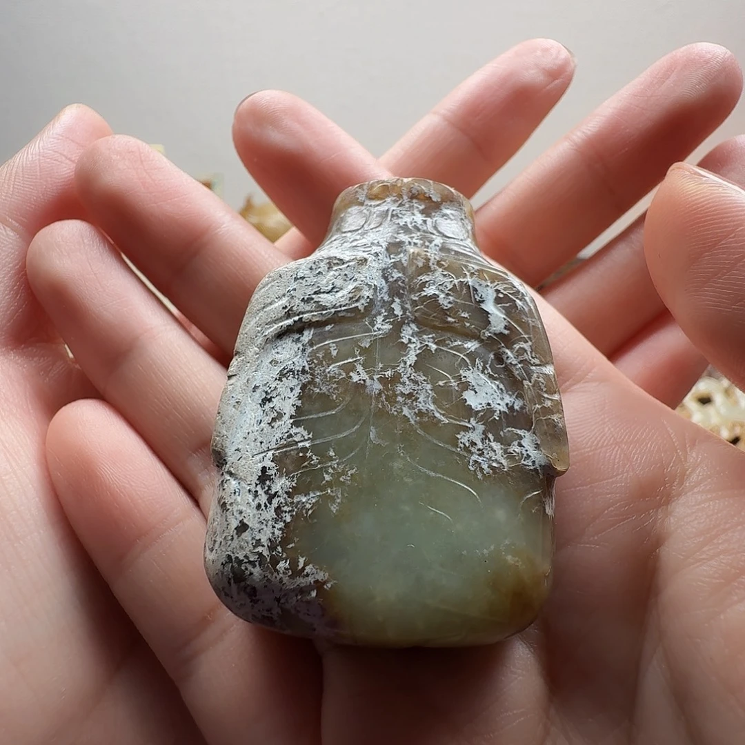 用***3和田玉未镶嵌挂件