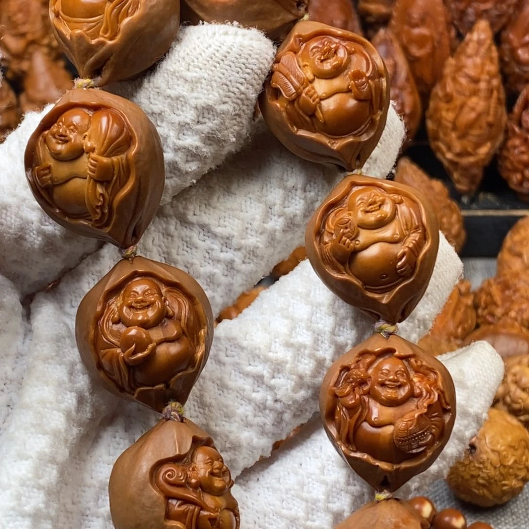 橄榄核手串/手链大*子核雕手串